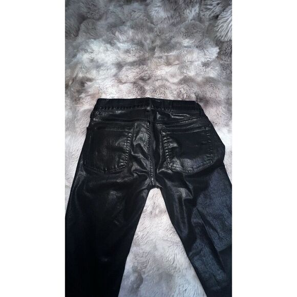 Ralph Lauren 109 Black Label Womens Sz 26 Black Coated Stretch Skinny Jeans - Picture 8 of 16